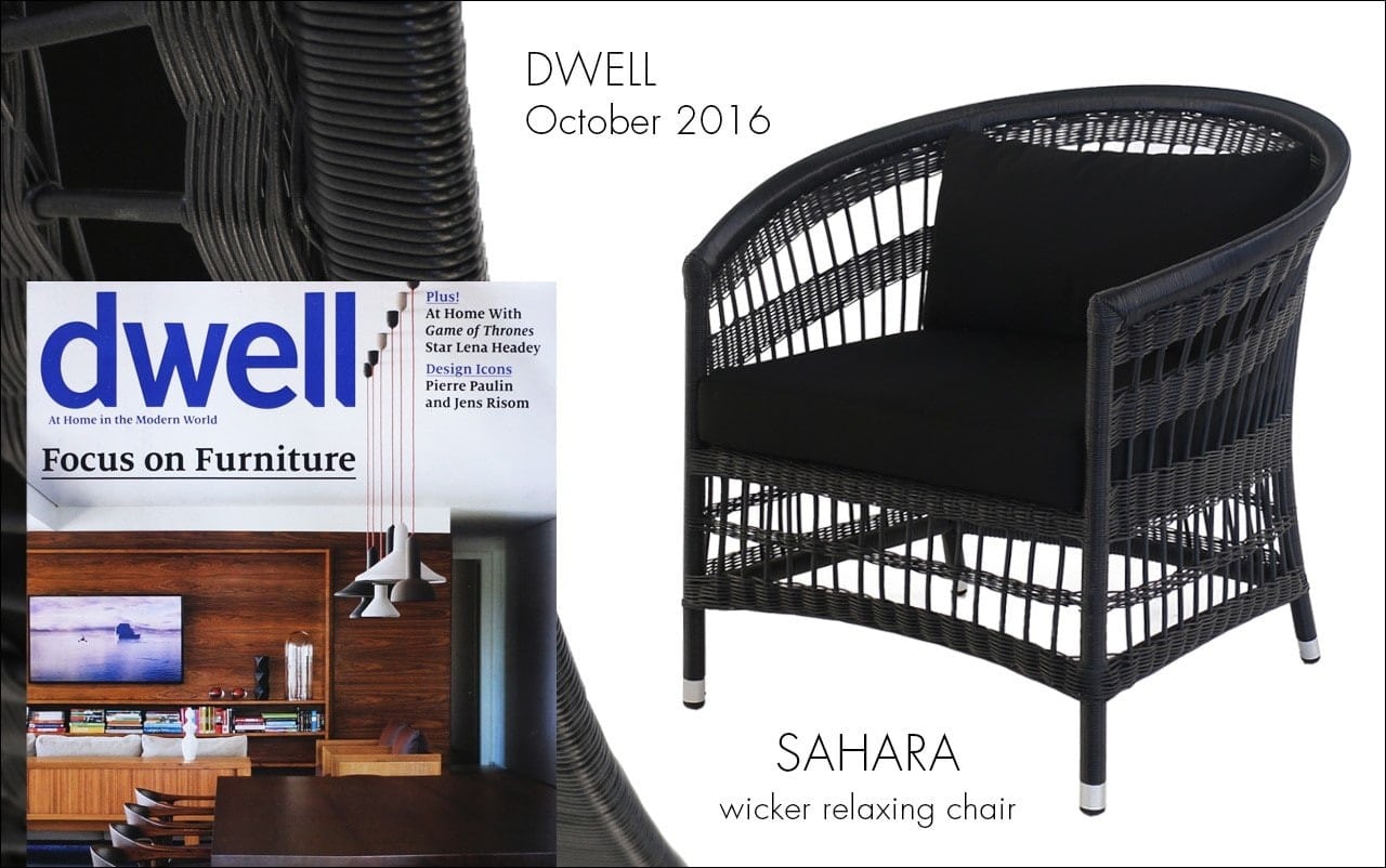 Sahara Wicker Chair featured in Dwell Focus on Furniture issue