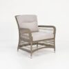 Hampton Wicker Relaxing Arm Chair (Pebble)-0