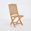 kensington teak folding side chair