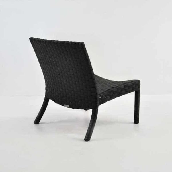 noir outdoor relaxing chair back angle view