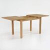 nova rectangle teak extension outdoor dining table extended