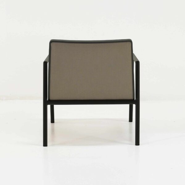 panama aluminum outdoor chair back view