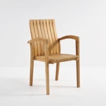 Patio furniture - Raffles Teak Stacking Dining Chair-0