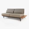 recycled teak outdoor daybed with cushions