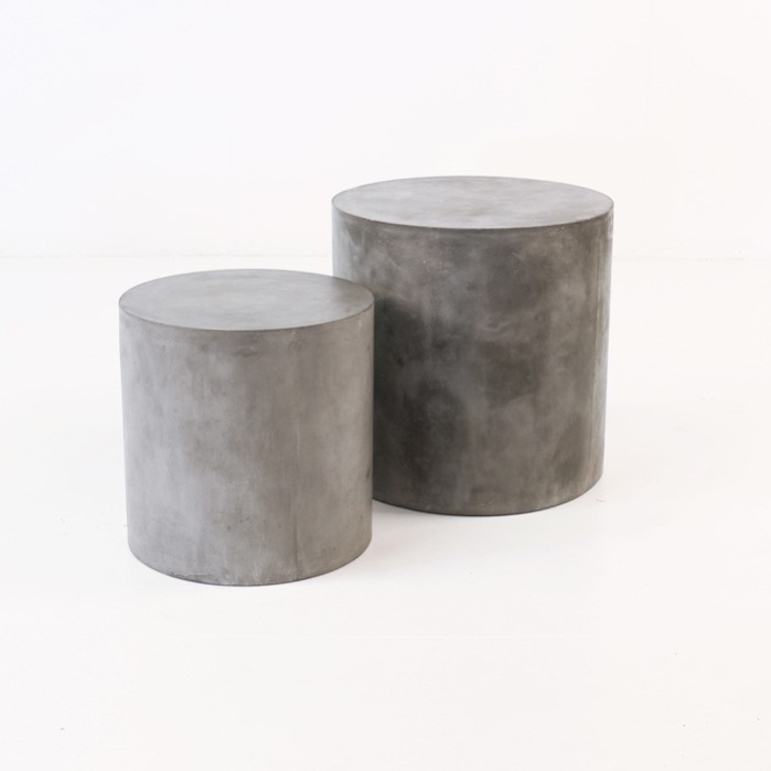 Blok Concrete Round Side Table | Teak Warehouse