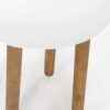 a-grade teak outdoor side table close up
