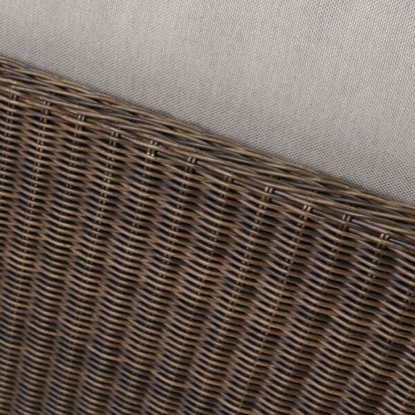 close up of brown wicker