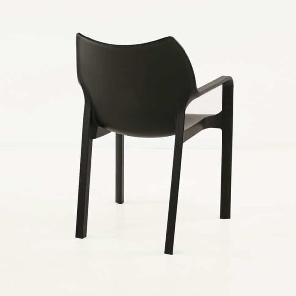 Cafe Dining Chair black back view