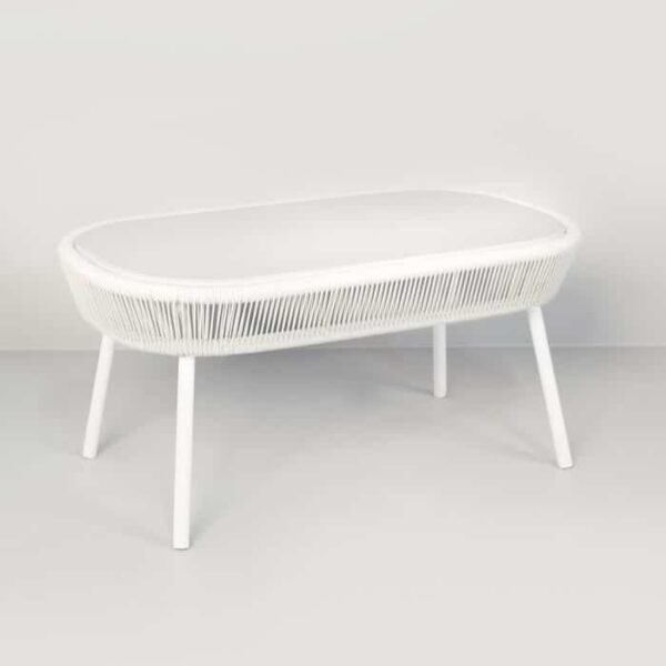 Luxe Outdoor Coffee Table (White)-0