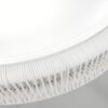 Outdoor Woven Table Accent White close up