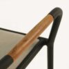 brown dining chair close up