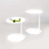 side table white round