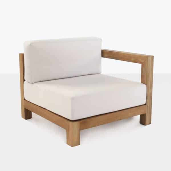 front angle view - Ibiza Teak Sectional Left Arm Chair-0