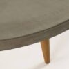 close up of concrete coffee table