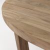 reclaimed teak wood oval table top