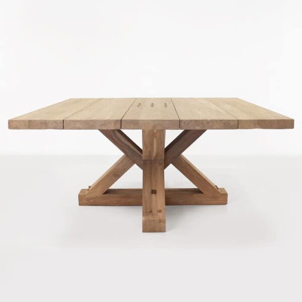 reclaimed teak outdoor dining table