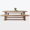 Joseph Outdoor Dining Table and Bench Set-0