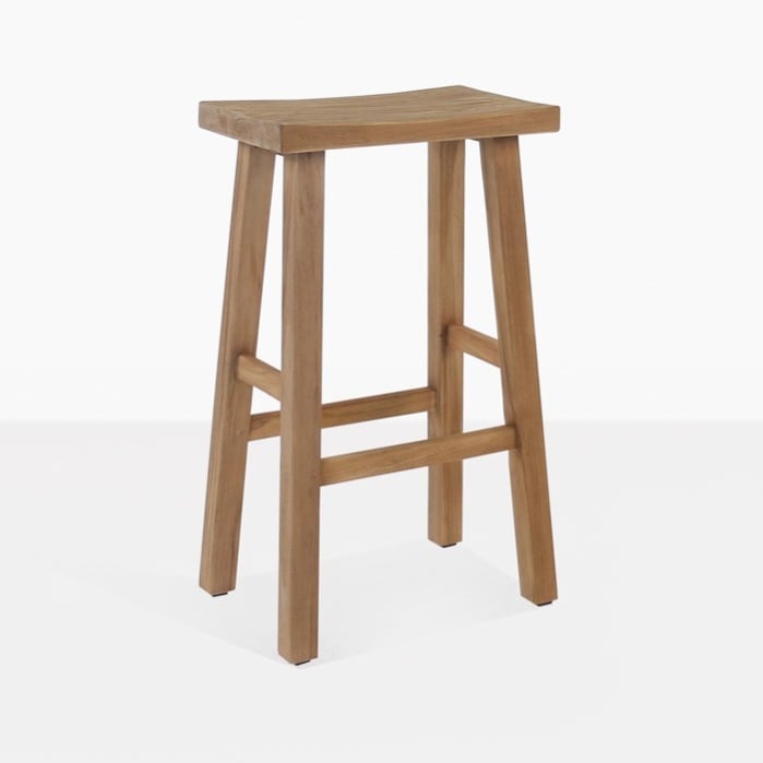 Maid Reclaimed Teak Bar Stool, How To Make Counter Height Stools Taller