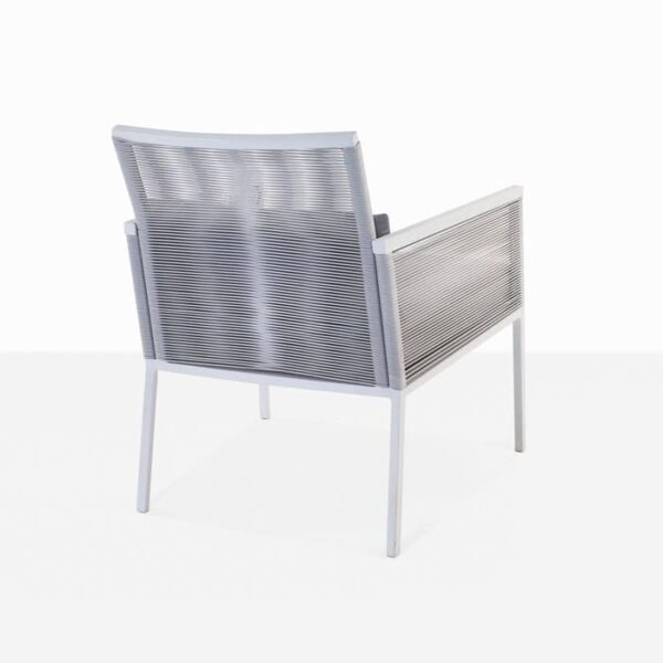 aluminum outdoor chair back view