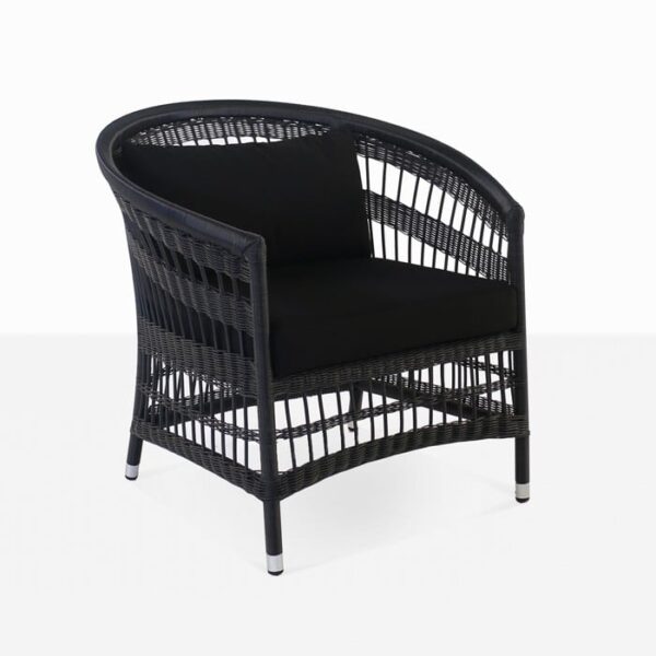 Sahara Wicker Relaxing Chair (Black)-0