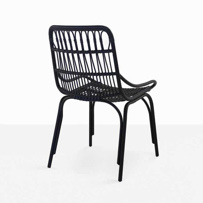 Sydney Outdoor Wicker Dining Chair (Black) Teak Warehouse