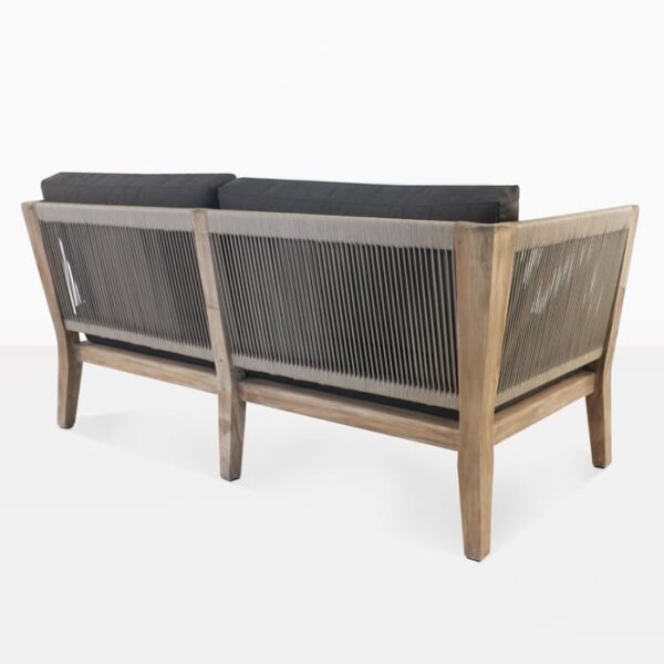 outdoor loveseat with rope details