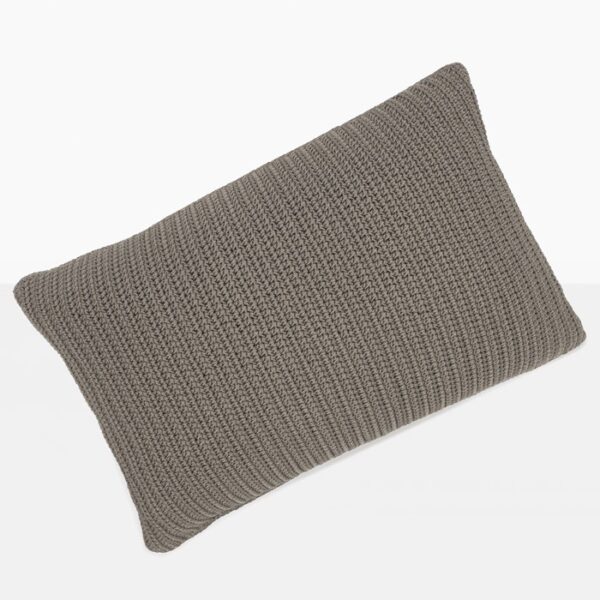 Gigi Rectangle Crochet Pillow (Pebble)-0