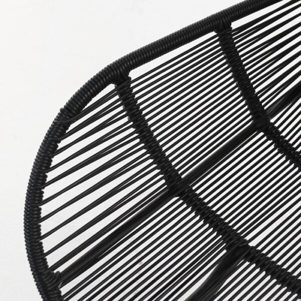 polyethylene dining chair closeup image