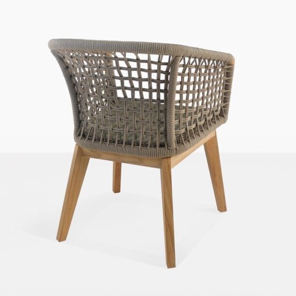 Ravoli Rope Outdoor Dining Chair back view