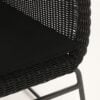 black wicker chair closeup image