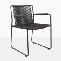 Nero Rope Outdoor Dining Arm Chair-0
