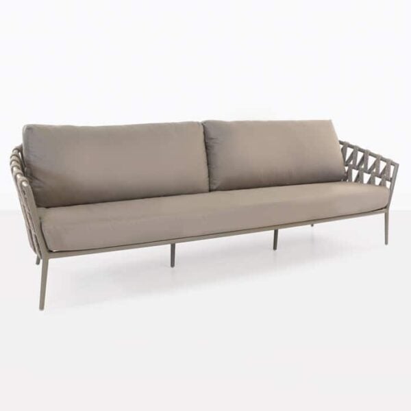 Wellington Rope Outdoor Sofa front view pic