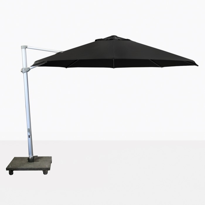 Antigua 11'6" Round Cantilever Umbrella (Black)-0
