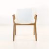 white front view elements chair