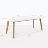 elements white outdoor dining table