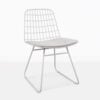 Caloco Outdoor Dining Chair white angle