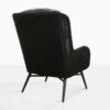 dream high back outdoor relaxing wicker chair black back