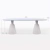 vibe concrete rectangular dining table