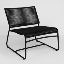 komodo black outdoor chair