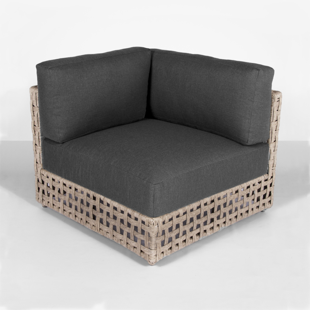 Logan Outdoor Wicker Corner Chair | Patio Sectional | Teak Warehouse