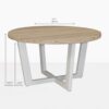 jimmy round stonewhite dining table