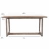 teak pub table - counter height bar furniture
