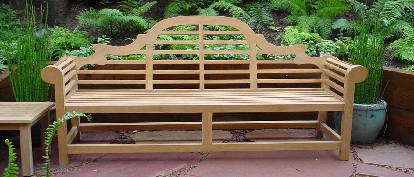 wooden lawn furniture bench