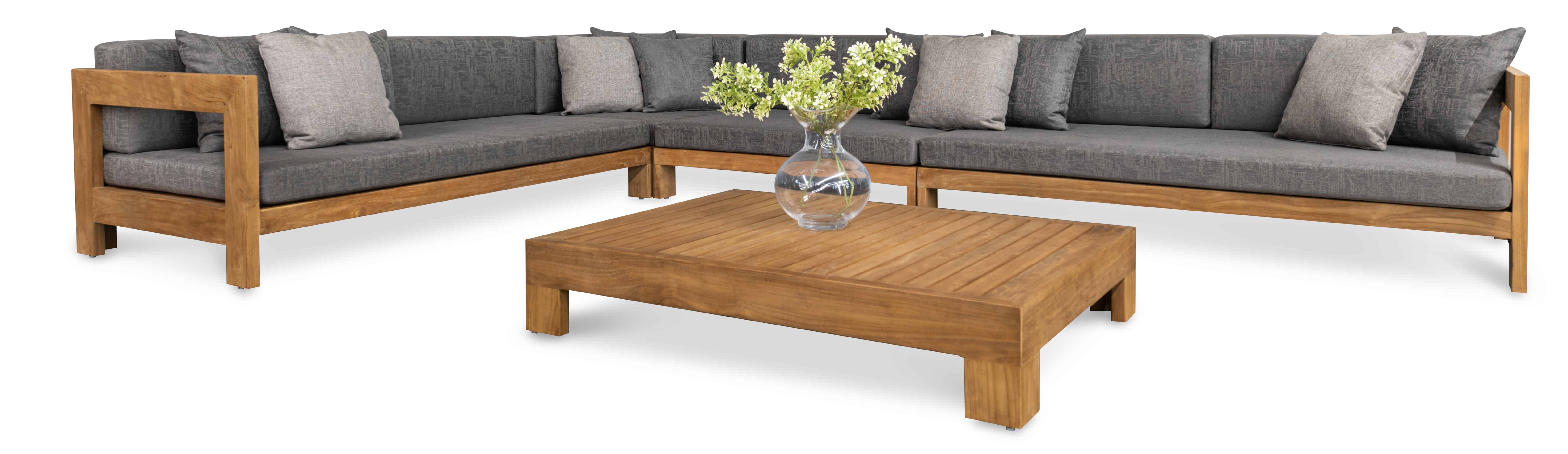 Coast Teak Outdoor Sectional Collection